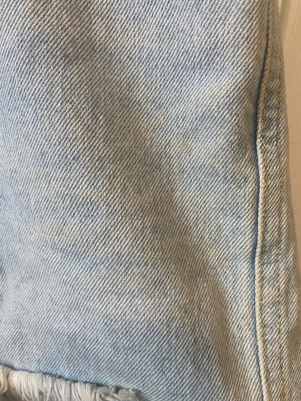 1980's/90's Vintage D'mode Classix Studded Frayed Denim Romper Light Wash 5 - Picture 4 of 16
